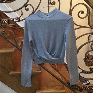 Twist top crop shirt